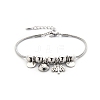 Alloy Beaded Bracelets PW-WG3770E-03-1