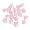 Dyed & Heated Glass Bead Caps GLAA-C042-01K-1