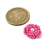 Glass Seed Beaded Daisy Pendants PALLOY-MZ00462-03-2