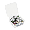 40Pcs 4 style Electroplated Glass Pendants EGLA-YW0001-12-3