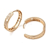 Brass Cubic Zirconia Hoop Earrings for Women EJEW-M238-09KCG-2