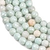 Natural Amazonite Beads Strands G-O164-02-6mm-7