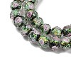 Handmade Foil Lampwork Beads Strands FOIL-S136-001A-3