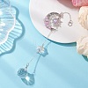 Glass & Acrylic Round Hanging Suncatchers HJEW-JM04646-1