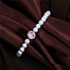 Acrylic Imitated Pearl Beads Bracelets BJEW-AA00086-02RG-2
