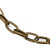 Antique Bronze Tone Iron Cable Chain Bracelet Making X-IFIN-H031-AB-2