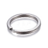 Tarnish Resistant 304 Stainless Steel Split Key Ring Clasps STAS-L226-007A-1