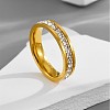 304 Stainless Steel Crystal Rhinestone Finger Rings FS-WG432ED-01-1