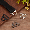 ANATTASOUL 32Pcs 4 Colors Alloy Adjuster Triangle Buckles AJEW-AN0007-14-7