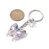 Glass & Acrylic Butterfly Keychain KEYC-JKC00649-02-3