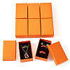 Rectangle Cardboard Paper Jewelry Box CON-TAC0015-01G-10