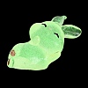 Luminous Resin Rabbit Ornament DJEW-R011-02B-4