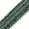 Synthetic Green Goldstone Beads Strands G-F748-O03-01-1