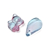 Gradient Color Transparent Glass Beads GLAA-B026-01M-2