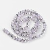 Electroplate Glass Beads Strands X-EGLA-A034-J8mm-M04-2