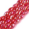 Electroplate Transparent Glass Beads Strands GL-N002-01A-A05-1