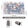 72Pcs 3 Colors Iron Bead Cone IFIN-CA0001-41-2