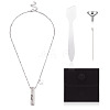 1Pc Word 304 Stainless Steel Column Urn Ashes Necklace DIY-TA0010-07D-2