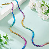 2 Strands Gradient Color Electroplated Synthetic Non-magnetic Hematite Beads Strands G-TA0002-86B-5
