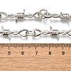 Alloy Barb Wire Necklaces NJEW-R254-01B-P-5