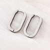 Non-Tarnish 304 Stainless Steel Huggie Hoop Earrings X-STAS-S103-21P-2