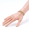 Round Brass Beaded Stretch Bracelets BJEW-JB05983-5