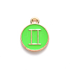 Alloy Enamel Pendants ENAM-S124-01A-06I-2