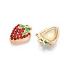 Alloy Rhinestone and Enamel Pendants PALLOY-T092-42G-2
