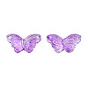 Transparent Spray Painted Glass Beads GLAA-S190-018A-B01-2