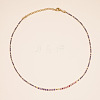Bohemian-style semi-precious gemstone rice bead necklace ST2419858-1