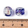 Handmade Foil Lampwork Beads Strands FOIL-T008-01B-4