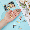 24Pcs 6 Styles Zinc Alloy Purse Decorative Edge Hardware PURS-PH0001-42-3