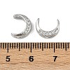 Brass Clear Cubic Zirconia Beads KK-D375-35P-3
