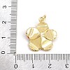 Brass Micro Pave Clear Cubic Zirconia Pendants KK-CBADB87-14B-G-3