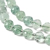 Natural Green Fluorite Beads Strands G-B153-A07-3