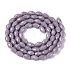Opaque Solid Color Glass Beads Strands GLAA-N071-01A-C10-2