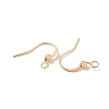 Brass Earring Hooks KK-H503-26G-2