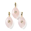 Natural Rose Quartz Pendants GG-CBA1AE1-02G-04-1