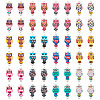 48Pcs 12 Colors Alloy Enamel Connector Charms FIND-TA0002-26-2