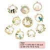 10Pcs 10 Styles Alloy Enamel Pendants FIND-YW0005-26-3