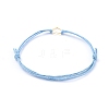Adjustable Waxed Cotton Cord Bracelets BJEW-JB05064-04-2