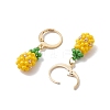 Glass Seed Beads Fruit Leverback Earrings EJEW-MZ00340-5