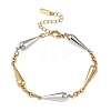 Two Tone 304 Stainless Steel Link Bracelets for Women BJEW-A169-02GP-4