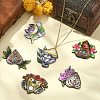 12Pcs 6 Style Acrylic Pendants MACR-CJ0001-68-6