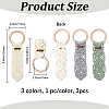 3Pcs 3 Colors Cotton Thread Weave Towel Rack AJEW-GF0011-75-2
