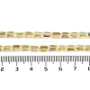 Electroplate Glass Beads Strands GLAA-Q101-02A-HP01-4