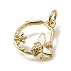 Brass Enamel Pendants KK-CBAEEA8-02G-02-3