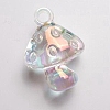 Transparent Acrylic Pendants TACR-TAC0009-07B-1