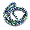 Electroplate Glass Beads Strands EGLA-D030-06G-2