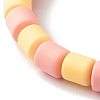Handmade Polymer Clay Beads Stretch Bracelets BJEW-JB06492-7
